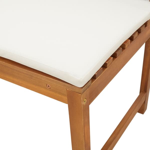 vidaXL Puutarhapenkit Tyynyillä 100x50x91 cm Kestävä Akasia