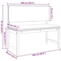 Pikkukuva 11 / 11: vidaXL Puutarhapenkit Tyynyillä 100x50x91 cm Kestävä Akasia