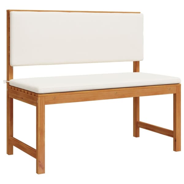 vidaXL Puutarhapenkit Tyynyillä 100x50x91 cm Kestävä Akasia