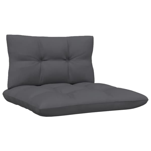 Loungegrupp med dynor 3 delar vit massiv furu