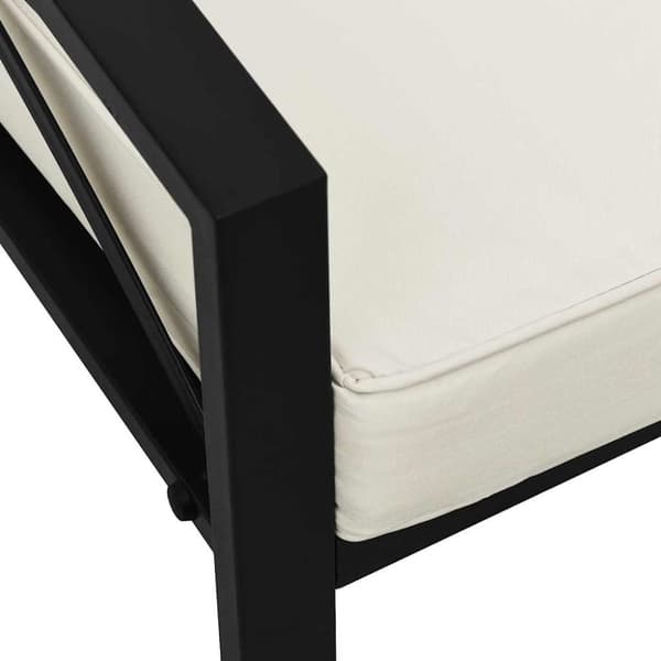 Trädgårdsstolar med sandfärgade dynor 2 st 68x76x79 cm stål