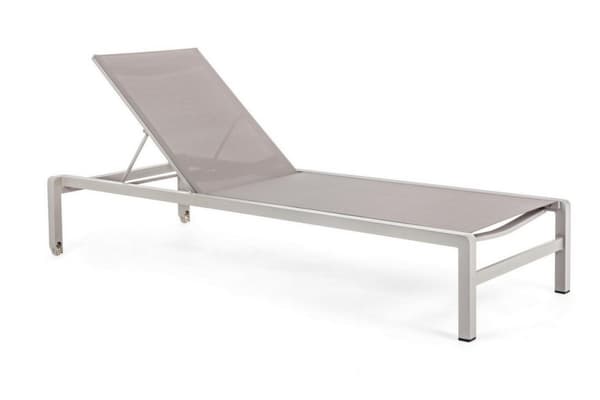 BOLZANO Kolli trädgårdssäng beige justerbar 195x78 cm
