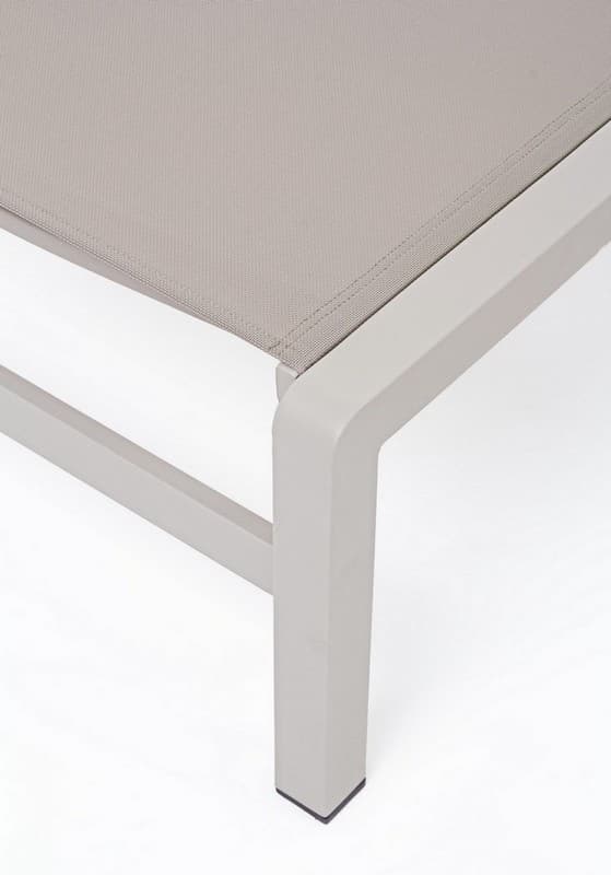 BOLZANO Kolli trädgårdssäng beige justerbar 195x78 cm