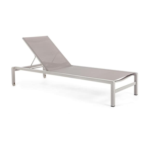 BOLZANO Kolli trädgårdssäng beige justerbar 195x78 cm