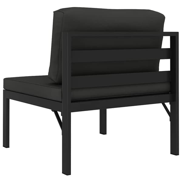 Mittensits till modulsoffa med dynor aluminium antracit