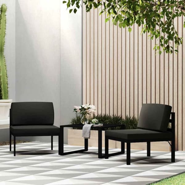 Mittensits till modulsoffa med dynor aluminium antracit