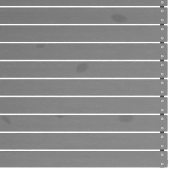 Hörnsektion till trädgårdssoffa grå massiv furu