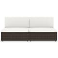 Miniatyrbild 2 av 2: Modulsoffa 2-sits konstrotting brun