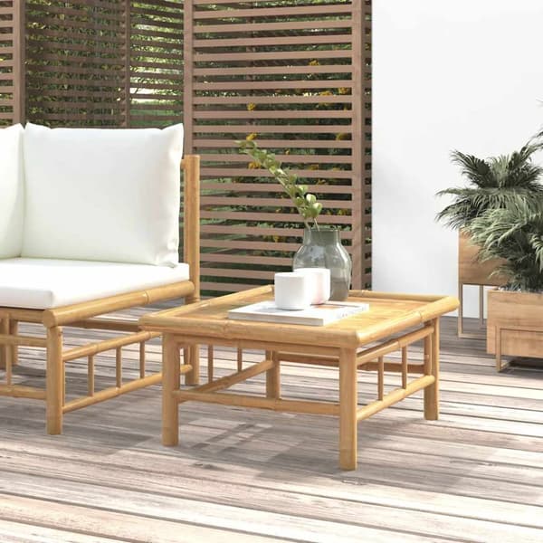 Trädgårdsbord 65x55x30 cm bambu