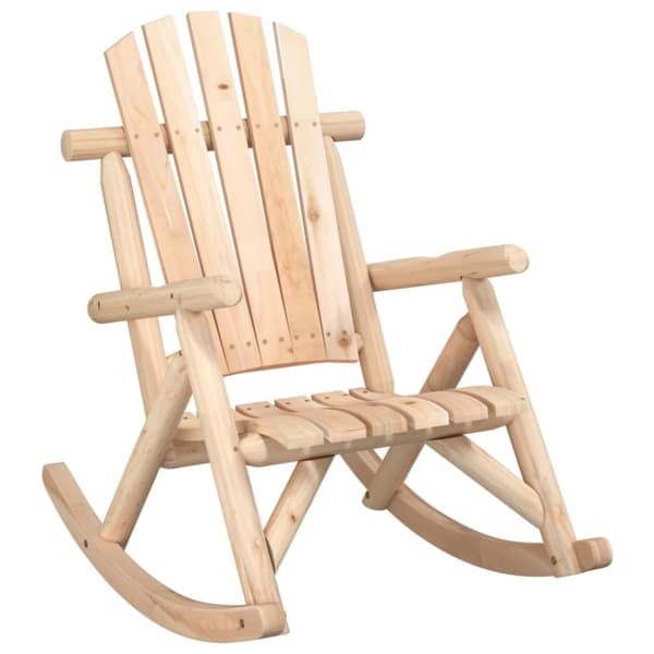 Gungstol för trädgården 69x96x101 cm massivt granträ