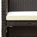 Miniatyrbillede 3 af 4: vidaXL 2-personers havesofa med hynder brun polyrattan