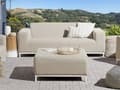 Miniatyrbillede 2 af 10: Havesofa Beige Polyester 3 Personers Moderne Loungesofa Udendørs Nonwood Vedligeholdelsesfri Havemøbler Quickdry Skum Vandtætte Hynder