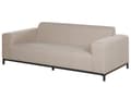 Pikkukuva 5 / 11: Ulkosohva beige polyesteriä 182 x 66 x 84 cm metallijalat ulkokäyttöön moderni tyyli