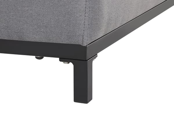 Havesofa Grå Sort 3 Personers Moderne Loungesofa Udendørs Nonwood Vedligeholdelsesfri Havemøbler Quickdry Skum Vandtætte Hynder til Have