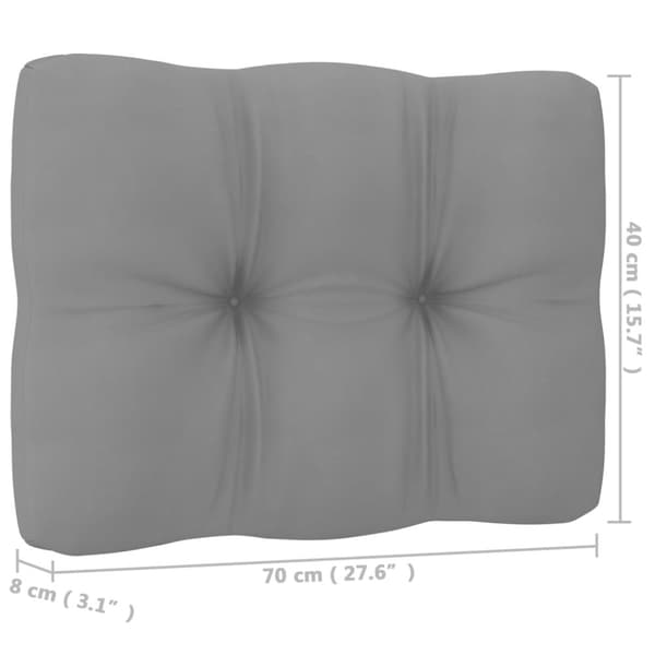 vidaXL Hagesofa med puter 4-seters heltre furu