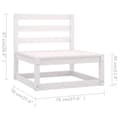 Miniatyrbilde 6 av 8: vidaXL Sofa med puter 3-seters heltre furu
