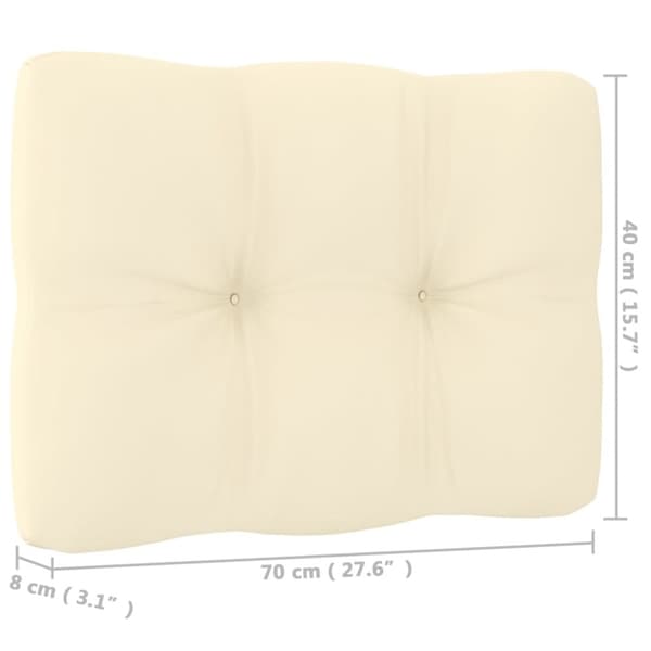vidaXL Sofa med puter 3-seters heltre furu