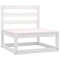 Miniatyrbilde 6 av 9: vidaXL 3-seters hagesofa hvit heltre furu