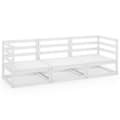 Miniatyrbilde 2 av 9: vidaXL 3-seters hagesofa hvit heltre furu