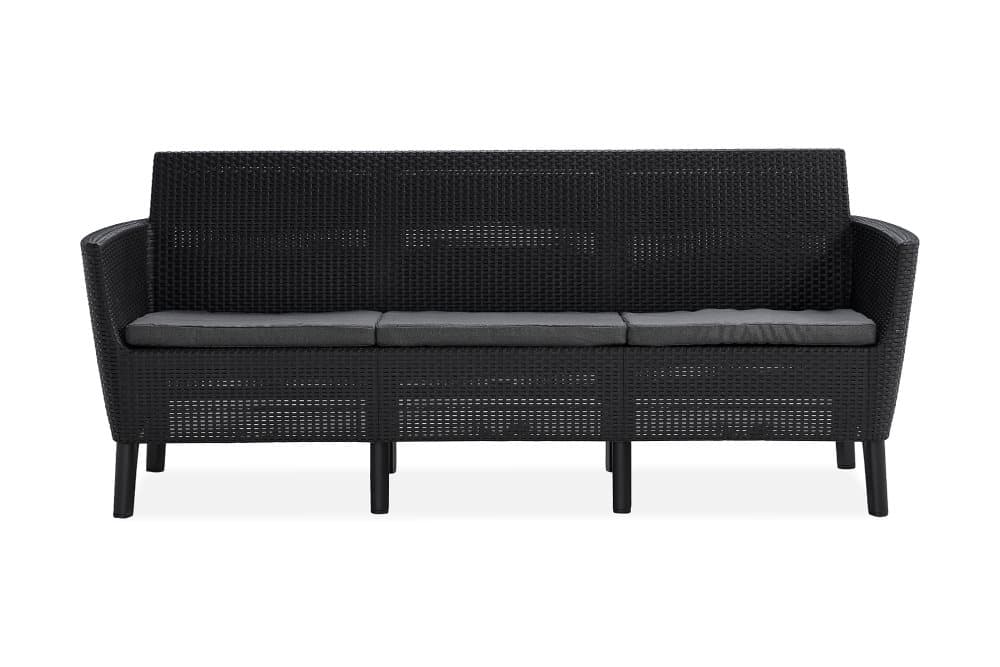 SALEMO 3-sits Soffa m Dyna Antracit/Grå