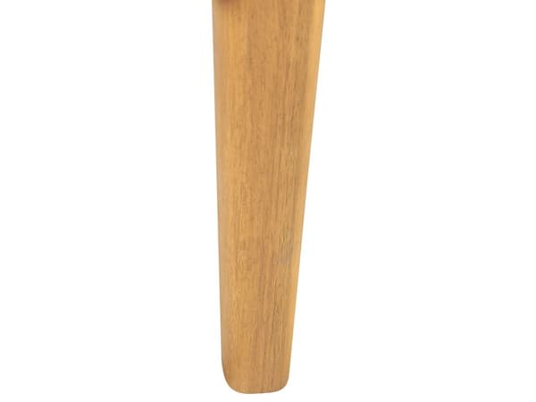 Trädgårdssoffa Akaciaträ 76 cm Ljusbeige Sittkudde Stoppad Ribbad Design Utomhus Veranda Modern Stil
