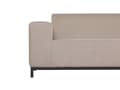 Miniatyrbilde 8 av 11: Hagesofa Beige stoff Svart aluminiumsben Polstring Innendørs Utemøbler Værbestandig Utendørs