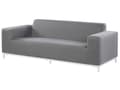 Miniatyrbilde 5 av 10: Hagesofa Grått stofftrekk Hvite aluminiumsben Innendørs utemøbler Værbestandig utendørs
