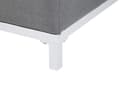 Miniatyrbilde 8 av 10: Hagesofa Grått stofftrekk Hvite aluminiumsben Innendørs utemøbler Værbestandig utendørs