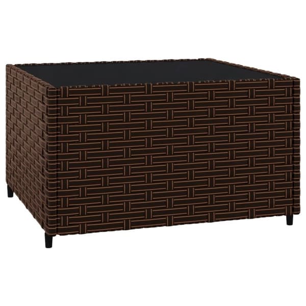 vidaXL loungesæt til haven 3 dele med hynder polyrattan brun