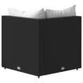 Miniatyrbillede 6 af 10: vidaXL hjørnemodul til havesofa med hynder polyrattan sort