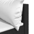 Miniatyrbillede 7 af 10: vidaXL hjørnemodul til havesofa med hynder polyrattan sort