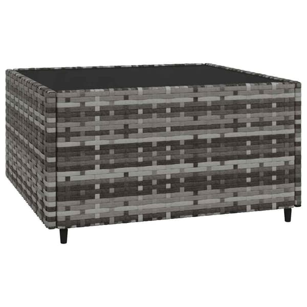 vidaXL loungesæt til haven 3 dele med hynder polyrattan grå