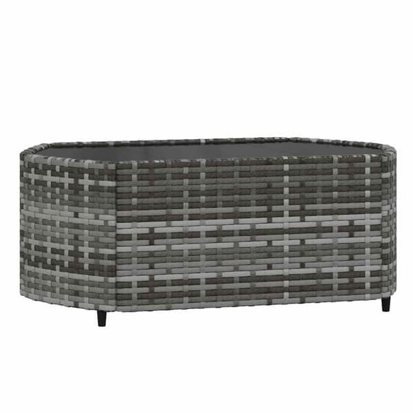 vidaXL loungesæt til haven 3 dele med hynder polyrattan grå