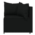 Miniatyrbillede 5 af 11: vidaXL hjørnemoduler til havesofa 2 stk. med hynder polyrattan sort