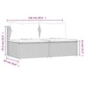 Miniatyrbillede 9 af 10: vidaXL midtermoduler til havesofa 2 stk. med hynder polyrattan brun