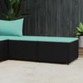 Miniatyrbillede 1 af 9: vidaXL fodskamler til have 2 stk. med hynder polyrattan sort