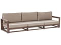 Miniatyrbillede 1 af 11: Havesofa Mørkt Akacietræ Polyester 3 Personers Udendørs Loungesofa Vandtætte Hynder til Terrasse Have Indretning