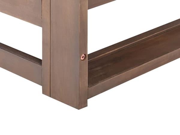 Hjørnesofa Mørkt tre Taupe Akasietre 2-seter med puter Moderne design Hagesofa Uteplass Hagemøbler
