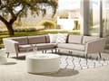 Miniatyrbillede 2 af 11: Udendørs Loungesofa Beige Polyester 5 personers Havesofa UV resistent Hjørnesofa til Haven