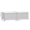 Miniatyrbillede 9 af 9: vidaXL fodskamler til have 2 stk. med hynder polyrattan brun