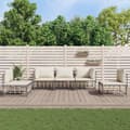 Miniatyrbillede 2 af 8: vidaXL loungesæt til haven 5 dele med hynder polyrattan antracitgrå