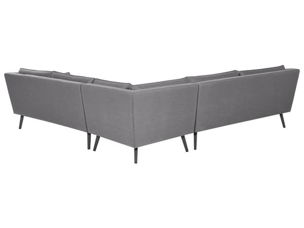 Hagesofa Grå Polyester 5-seters Sofa med UV-bestandig Moderne Design