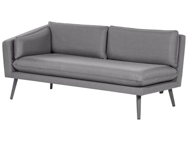 Hagesofa Grå Polyester 5-seters Sofa med UV-bestandig Moderne Design