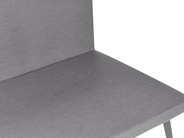 Hagesofa Grå Polyester 5-seters Sofa med UV-bestandig Moderne Design