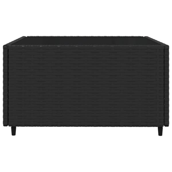 vidaXL loungesæt til haven 4 dele med hynder polyrattan sort