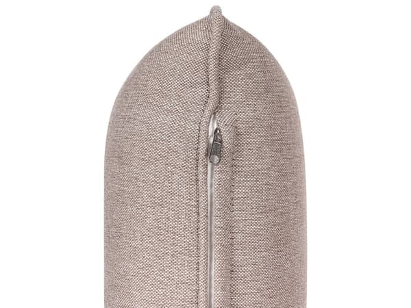 Utesoffa Beige Polyester Klädsel 3 Sittplatser Trädgårdssoffa Vänster UV Vattenbeständig Modern Design Vardagsrum