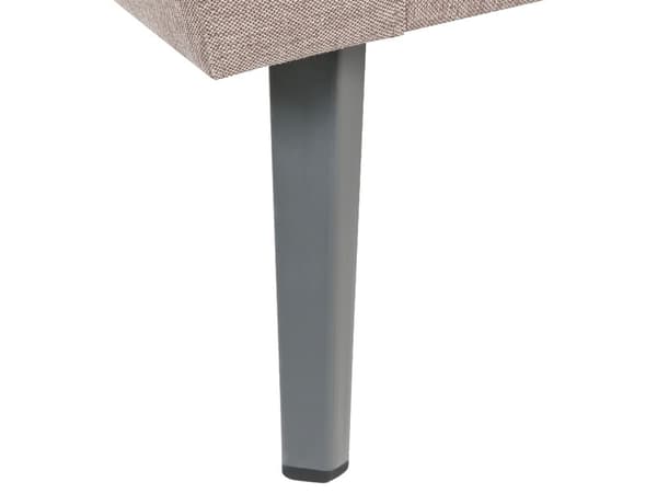 Utesoffa Beige Polyester Klädsel 3 Sittplatser Trädgårdssoffa Vänster UV Vattenbeständig Modern Design Vardagsrum