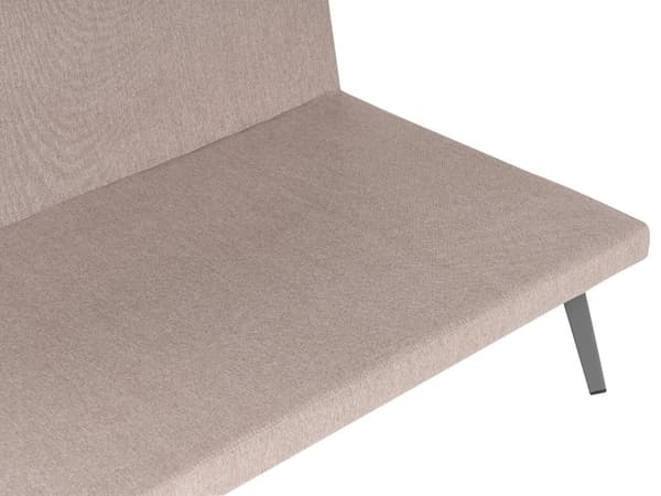 Ulkosohva beige kolmelle kangasverhoilu alumiini vasen irrotettavat päälliset UV-kestävä moderni