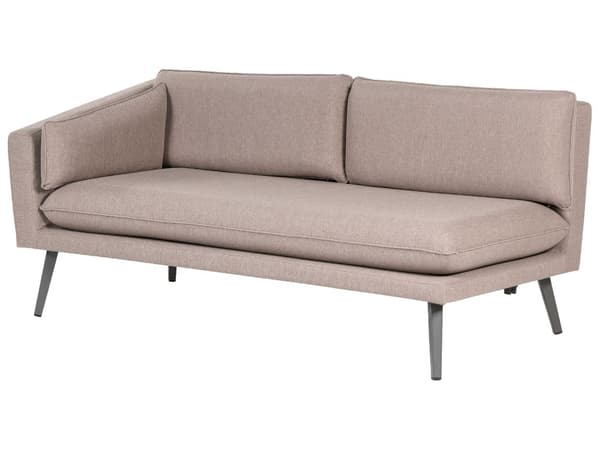 Ulkosohva beige kolmelle kangasverhoilu alumiini oikea irrotettavat päälliset UV-kestävä moderni
