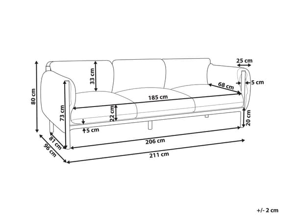 Hagesofa 3-seters Aluminium Grå Svart Aluminiumsramme Lysegrå puter